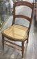 Antique Spindled Leg Chair With Caned Seat