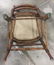 Antique Spindled Leg Chair With Caned Seat - 5