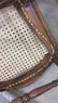 Antique Spindled Leg Chair With Caned Seat - 6