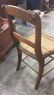 Antique Spindled Leg Chair With Caned Seat - 7