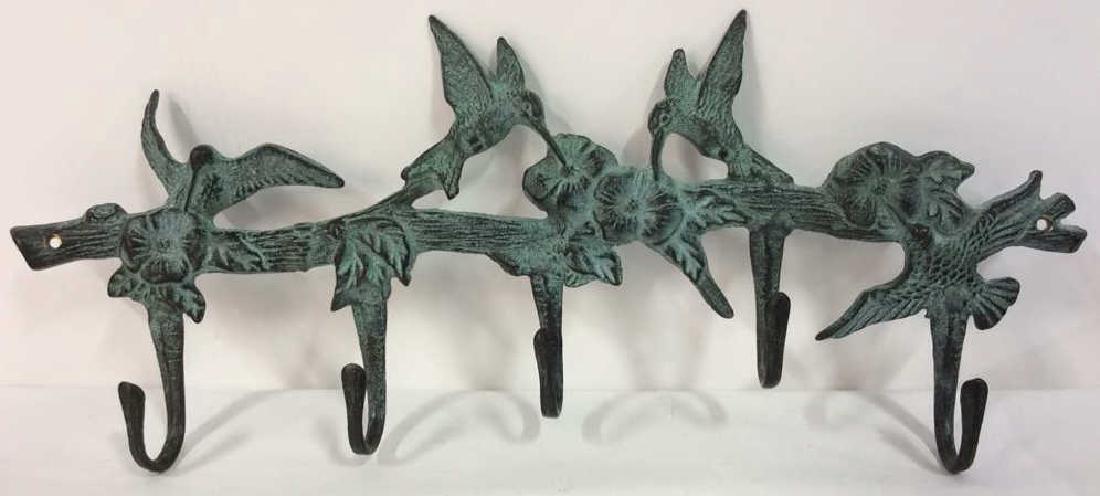 Hummingbird Figural Metal Coat Hooks (1 of 9)