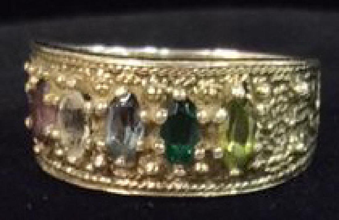 Sterling Silver Ring W Spinel and Sapphire (1 of 6)