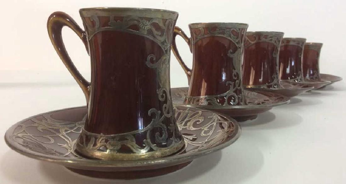 Lot 10 LENOX Guilted Expresso Cups & Saucers (1 of 10)