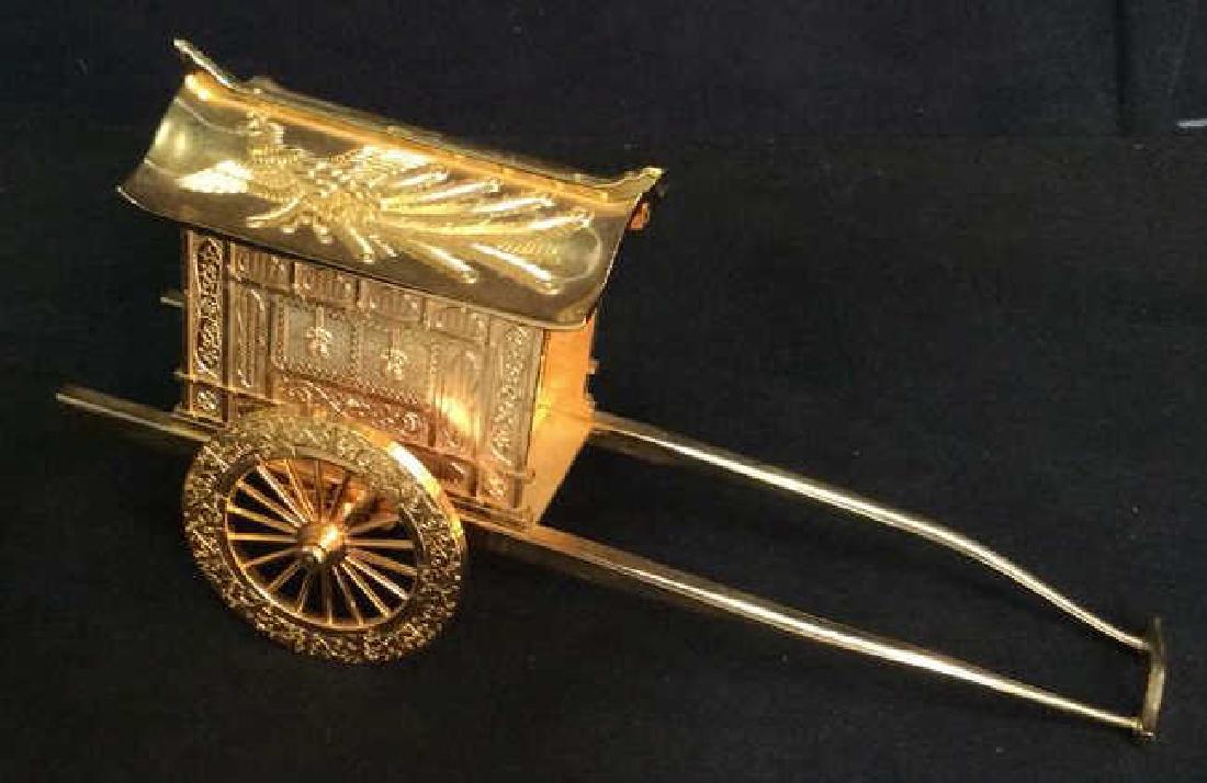 Signed 24 K GP Carriage Statuette (1 of 8)