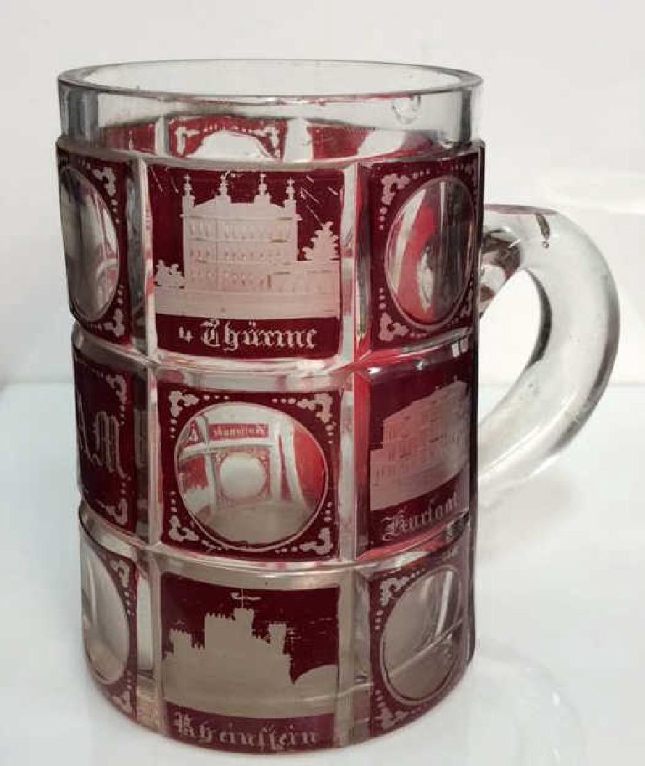 Geometric Cut Glass Beer Stein Mug (1 of 8)