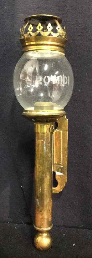 Antique Brass Glass Sconce P. O-MIDI (1 of 11)