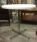 White Formica Chrome Vintage Pedestal Dining Table - 2