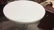 White Formica Chrome Vintage Pedestal Dining Table - 4