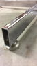 White Formica Chrome Vintage Pedestal Dining Table - 7