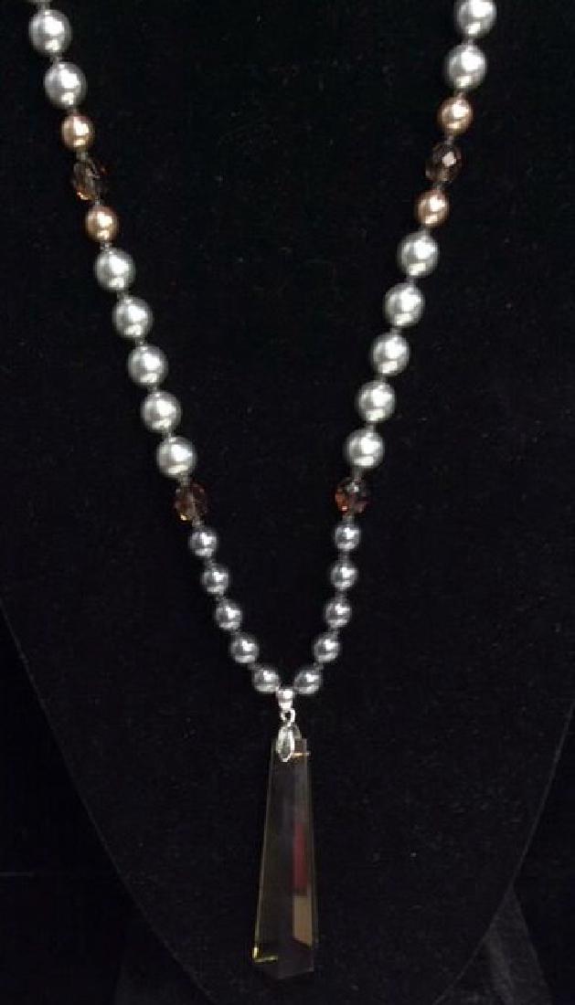 CHICOS Faux Pearl Beaded Necklace (1 of 8)