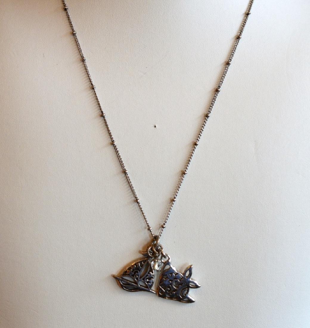 Brighton Sterling Necklace with Charms (1 of 4)