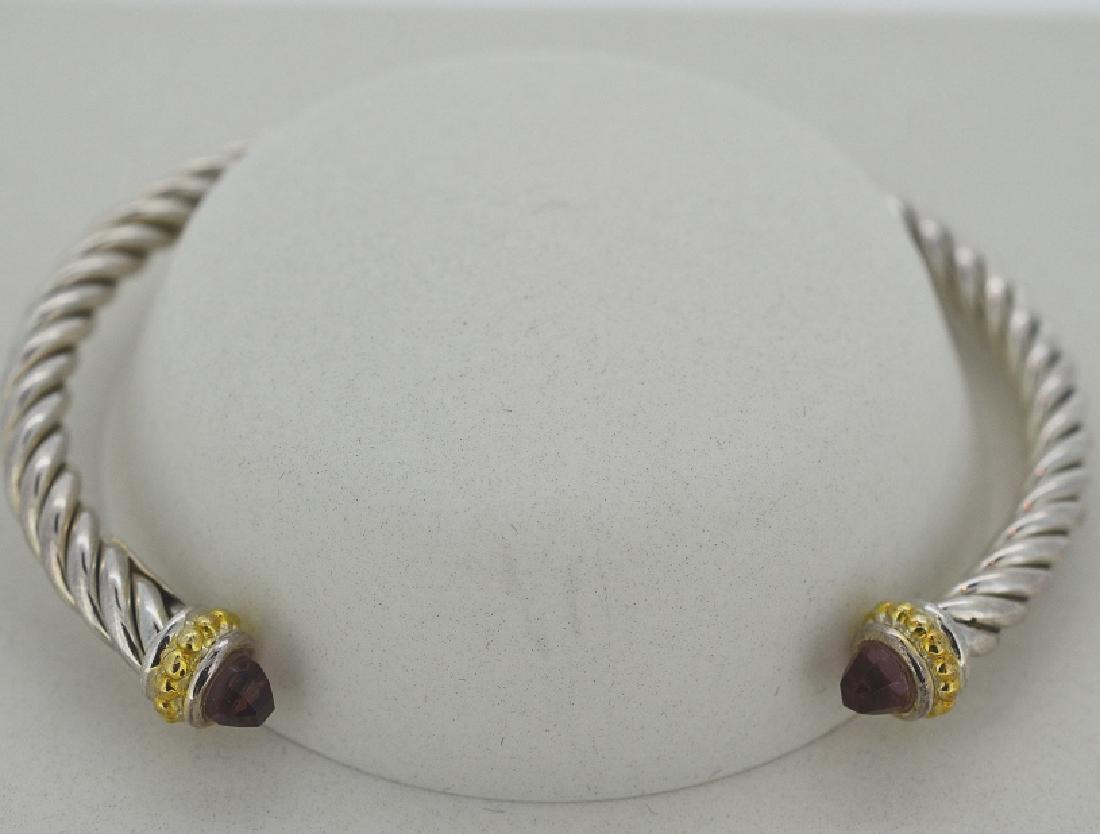 6" Gold Clad Cuff with Amethyst (1 of 2)