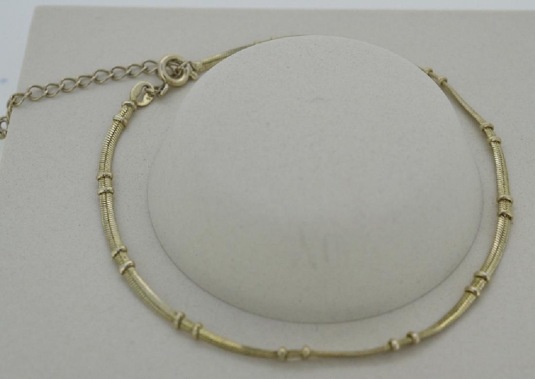 Adjustable Sterling Snake Chain Anklet (1 of 2)