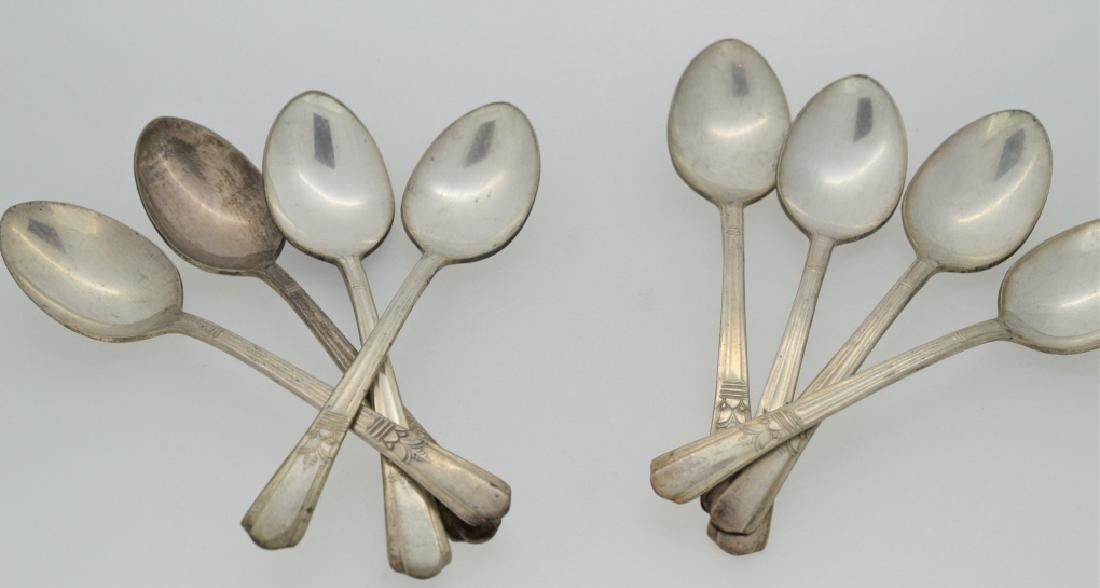 Eight Piece Silver Plated Teaspooon Set (1 of 2)