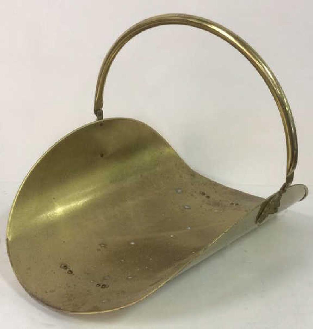 Brass Gold Toned Firewood Holder (1 of 11)