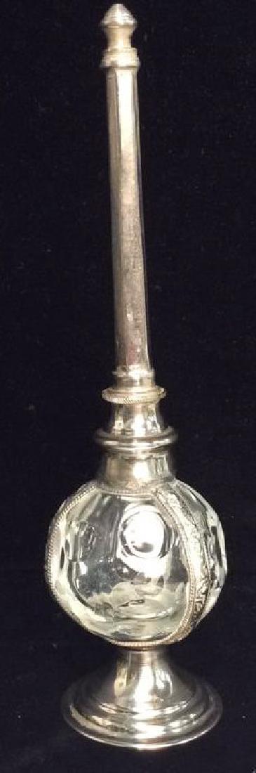 Vintage Silver W Glass Perfume Bottle (1 of 10)