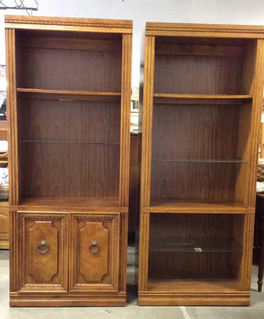 Lot 2 BROYHILL INDUSTRIES Wooden Shelves & Cabinet (1 of 11)