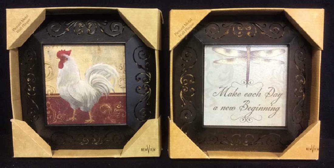 NEW VIEW Pierced Metal Wall Plaques (1 of 5)