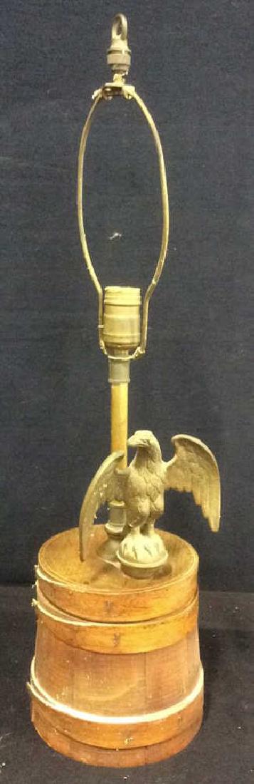 Wooden Barrel Style Base Lamp (1 of 5)