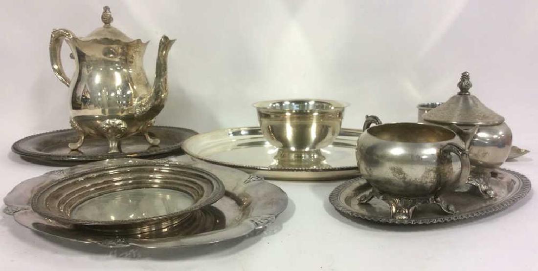 Lot 10 Assorted Silver Plate Tabletop Accessories (1 of 11)