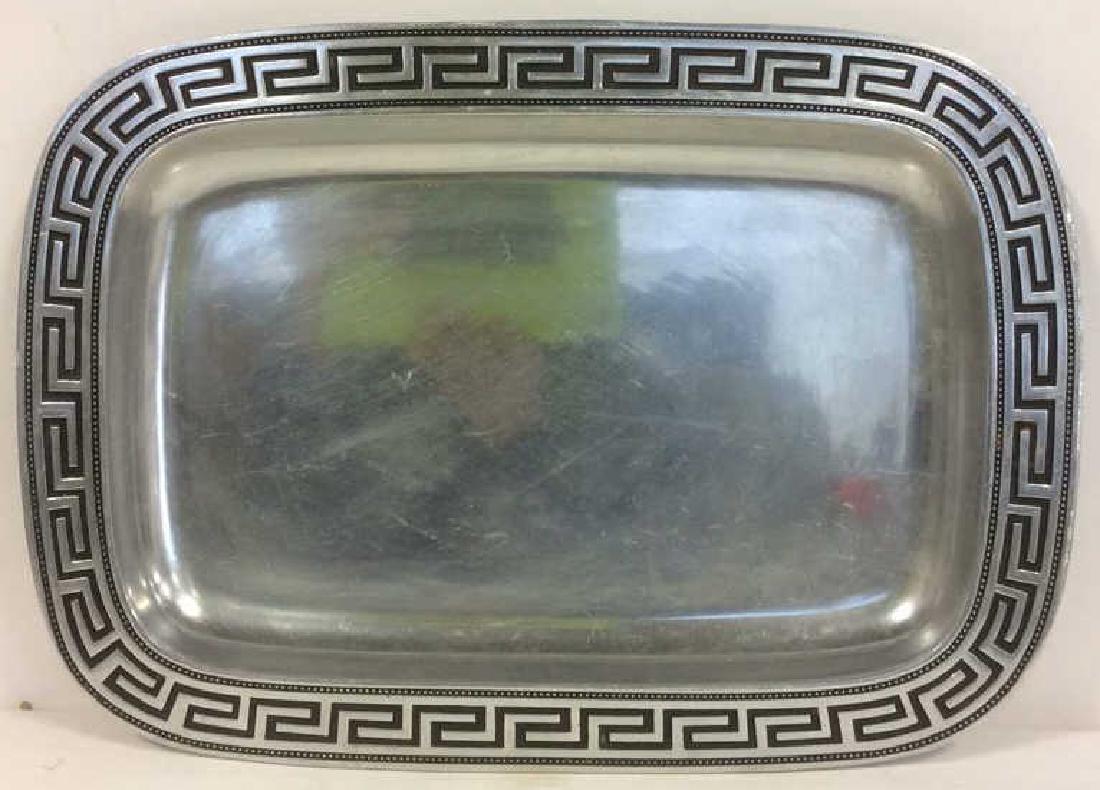 WILTON ARMETALE Geometric Relief Detail Platter (1 of 5)