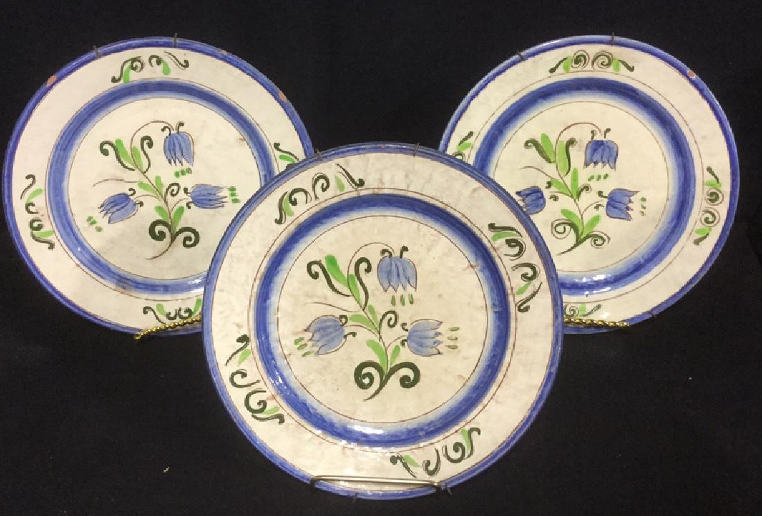 Lot 3 Stangl Terra Rose Tulip Pottery Plates (1 of 8)
