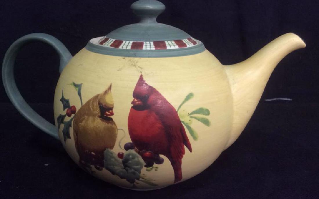 LENOX Painted Ceramic Porcelain Teapot (1 of 5)
