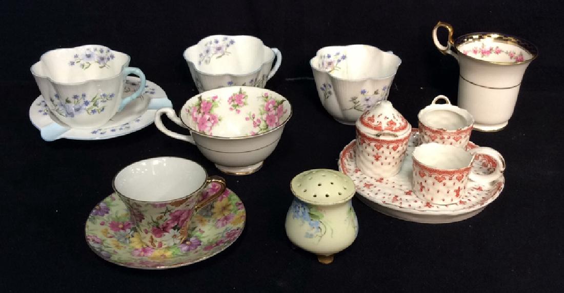 Lot 11 pcs Assorted Porcelain China Tabletop Acc (1 of 8)