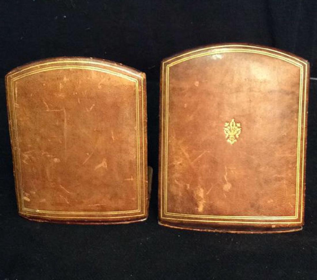 Lot 4 Pcs Leather Desk Top Accessories (1 of 10)