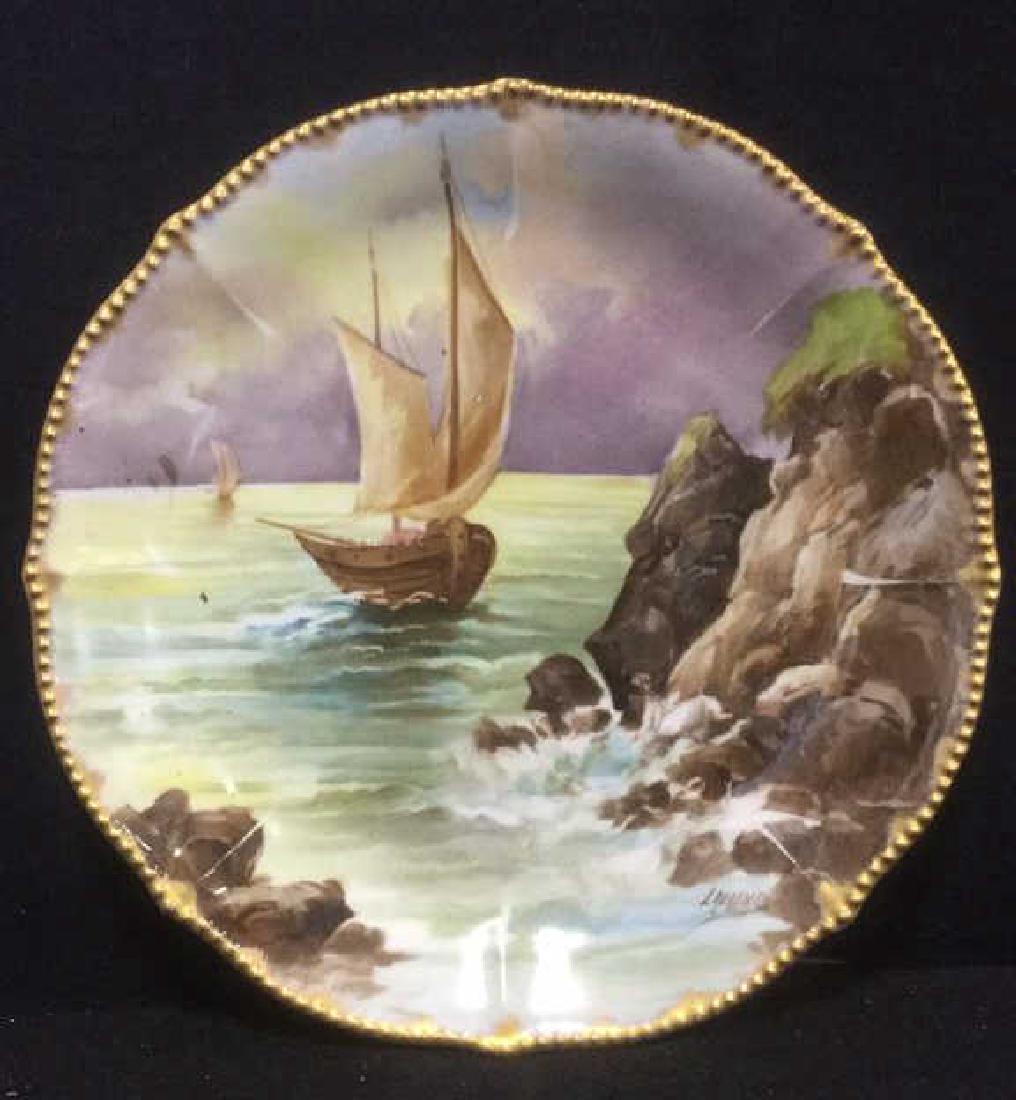 LAURENT LIMOGES FRANCE Ceramic Porcelain Plate (1 of 6)