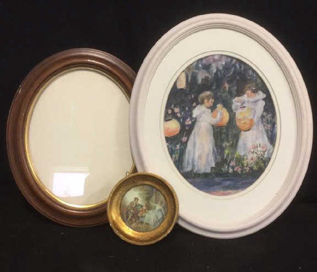 Lot 3 Assorted Rounded Picture Frames (1 of 5)