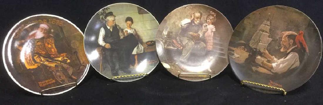 Lot 4 NORMAN ROCKWELL Collectible Plates (1 of 5)