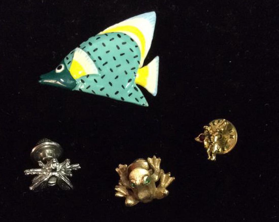 Lot 4 Animal Figural Brooch Pins (1 of 9)