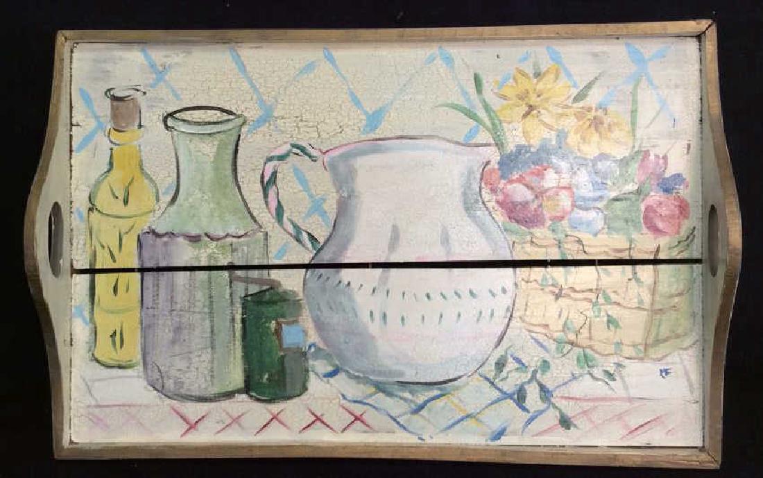 Painted Wooden Tray (1 of 8)