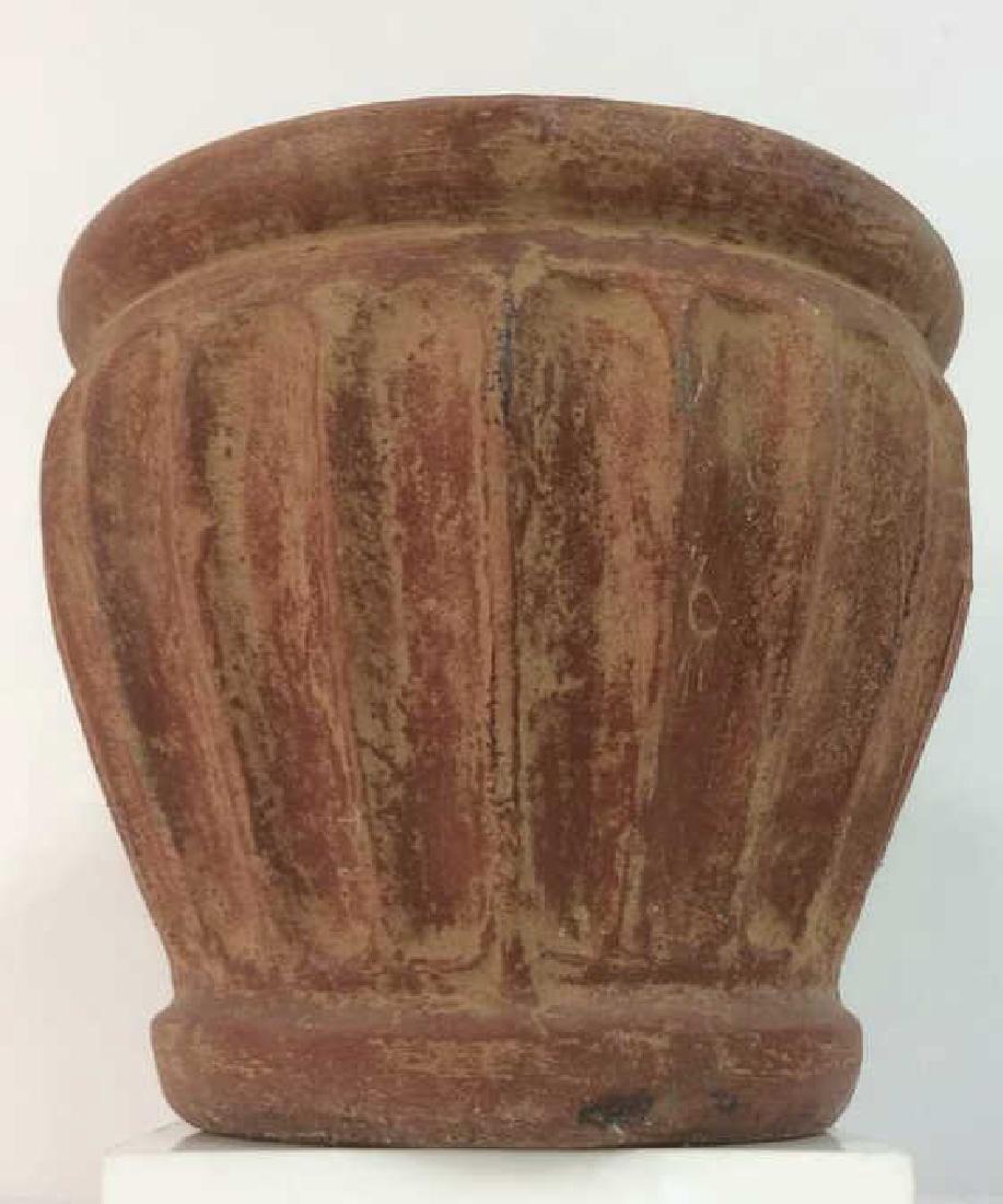 Red Toned Ceramic Planter (1 of 5)