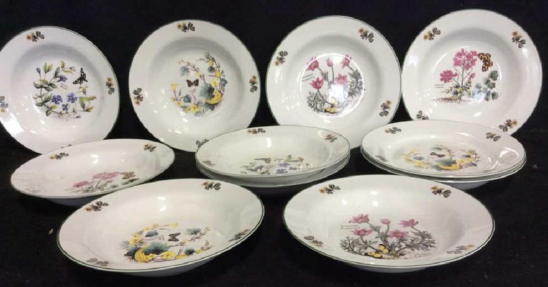 Set 11 assorted Botanical Design Bowls (1 of 10)