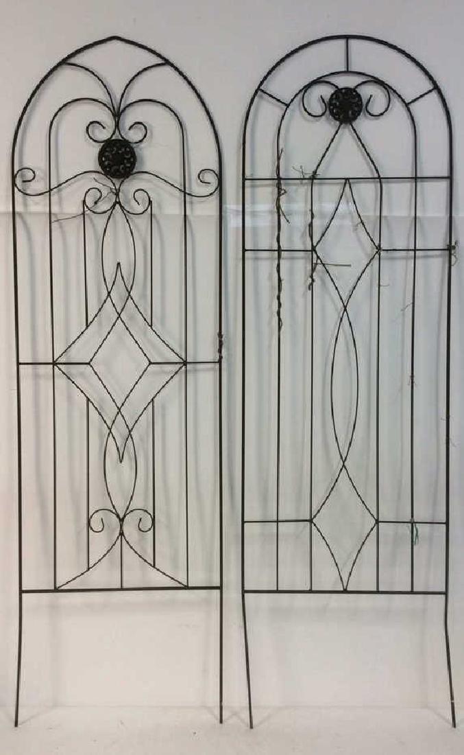 Lot 2 Black Toned Metal Garden Gates (1 of 5)