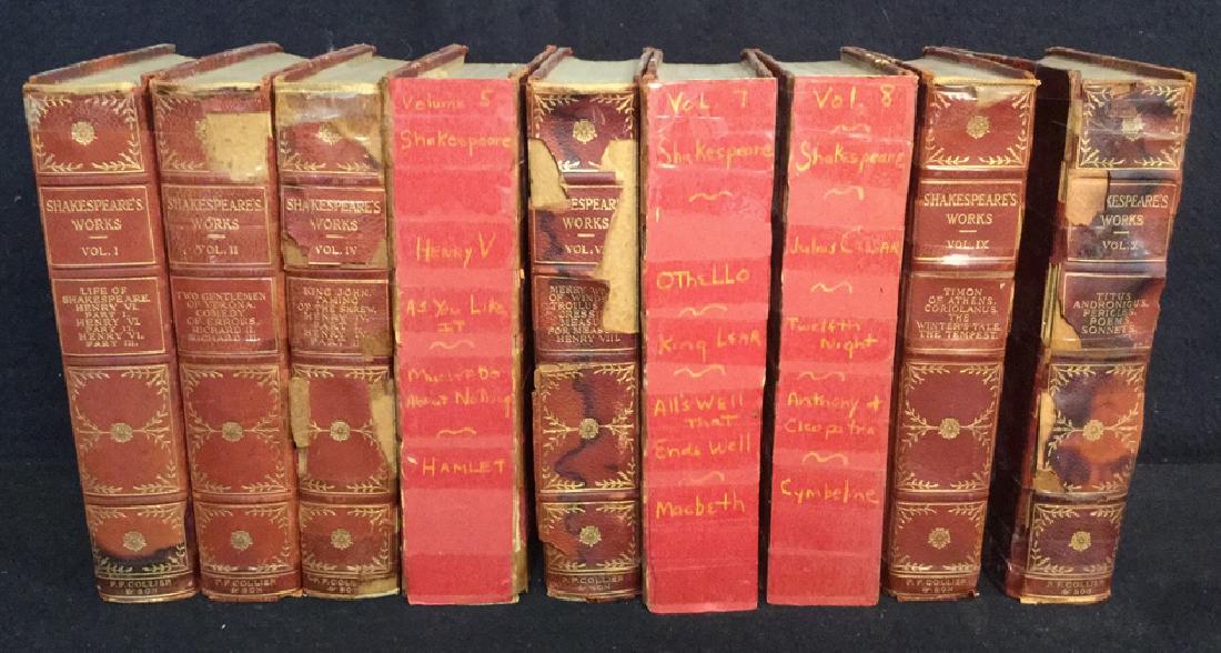 Lot 9 Partial Set Of Shakespeare's Works c 1912 (1 of 8)