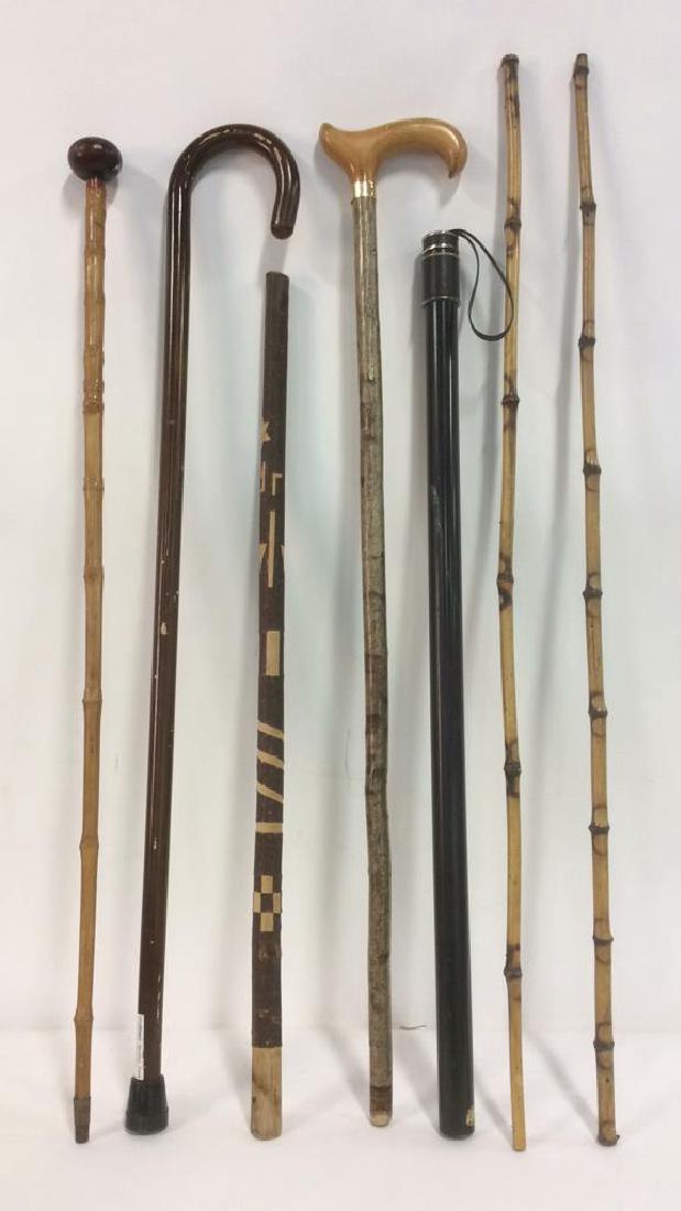 Lot 7 Assorted Canes & Walking Sticks (1 of 7)