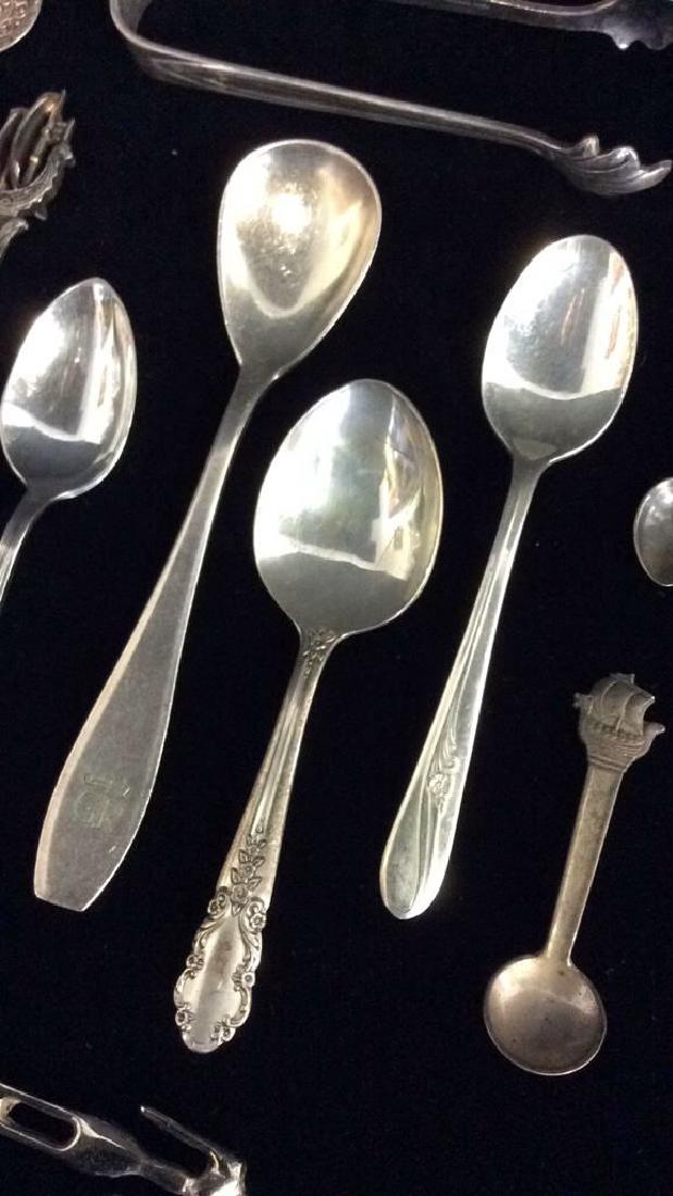 Lot 12 Mixed Silver, Silver Plate And Metal Spoons (1 of 8)