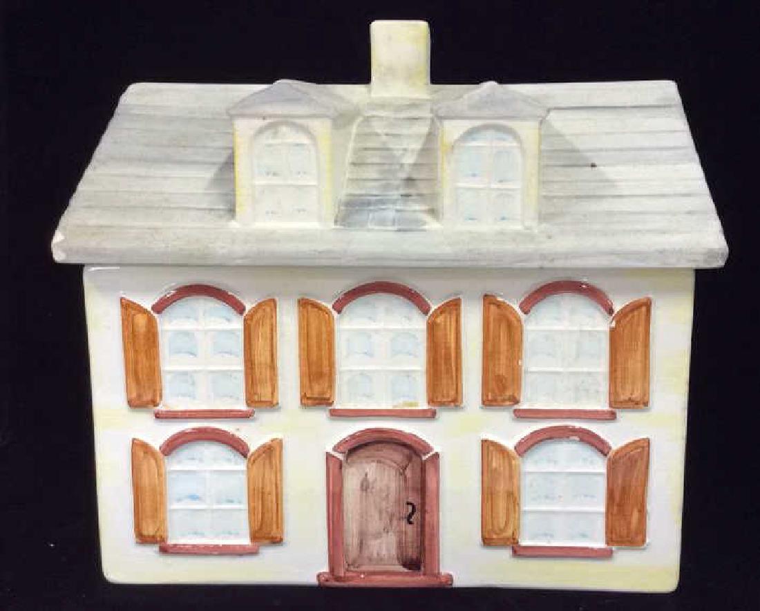 Vintage MANCER Pottery House Cookie Jar (1 of 8)