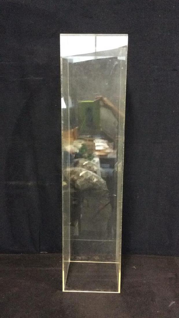 Clear Lucite Display Pedestal Column (1 of 5)