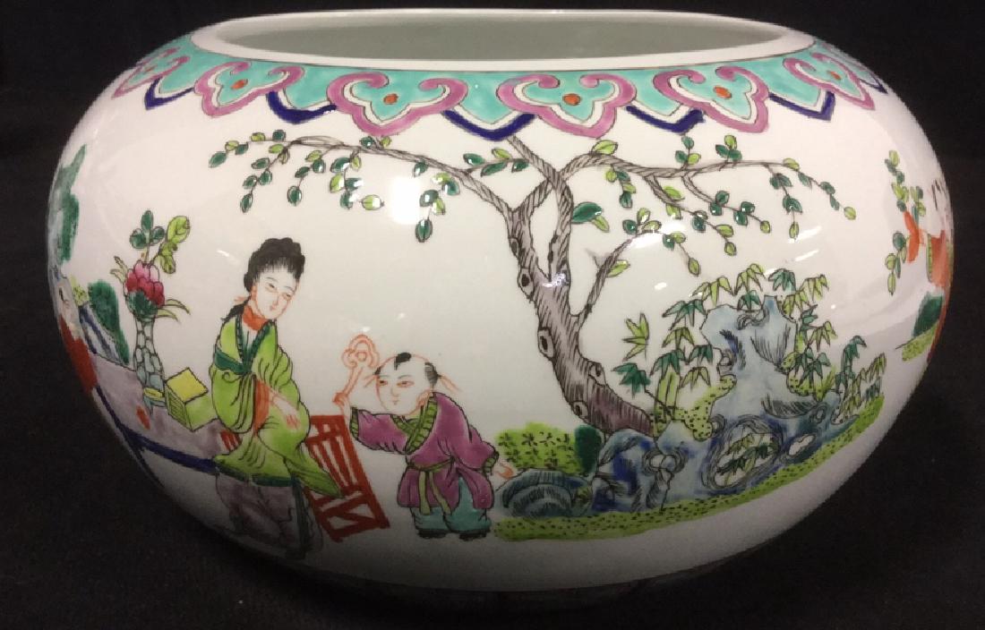 Chinese Asian Ceramic Porcelain Planter Pot (1 of 10)