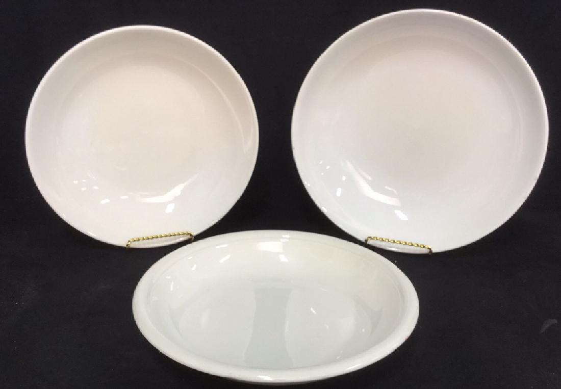 Lot 3 Large White Ceramic Serving Bowl Dishes (1 of 9)