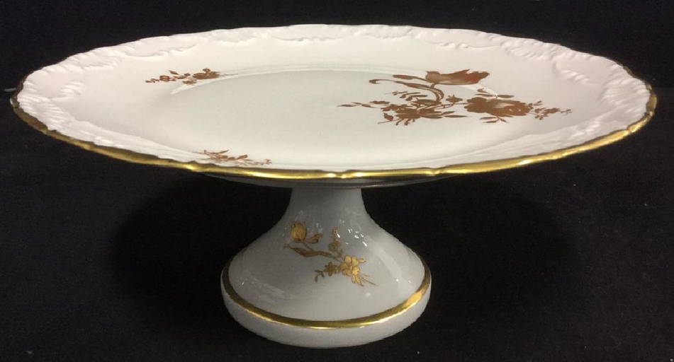 Limoges Ceramic Porcelain Cake Stand