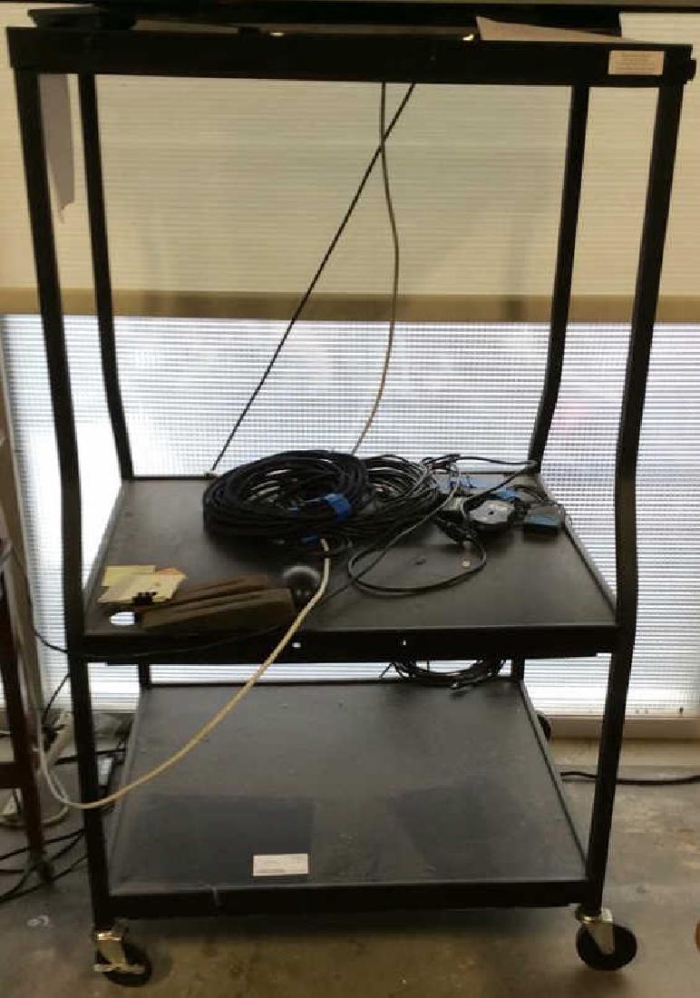 Black Toned Metal Television Stand (1 of 5)