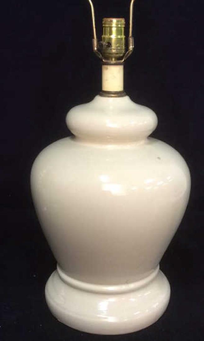 Cream Toned Ceramic Porcelain Lamp (1 of 10)