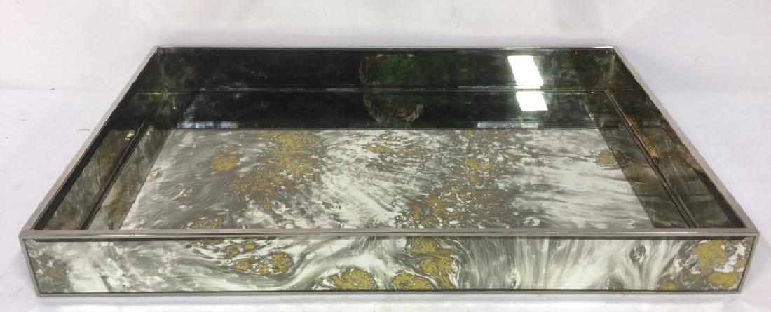 Metal And Mirrored Glass Vanity Tray (1 of 8)