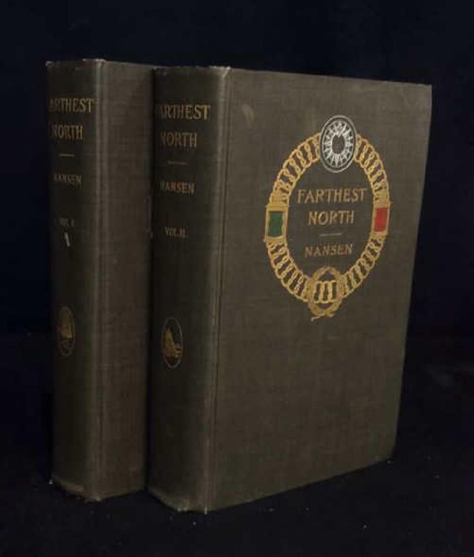 ‘Farthest North’ Vol. 1&2 Books by Nansen 1st Edit (1 of 9)