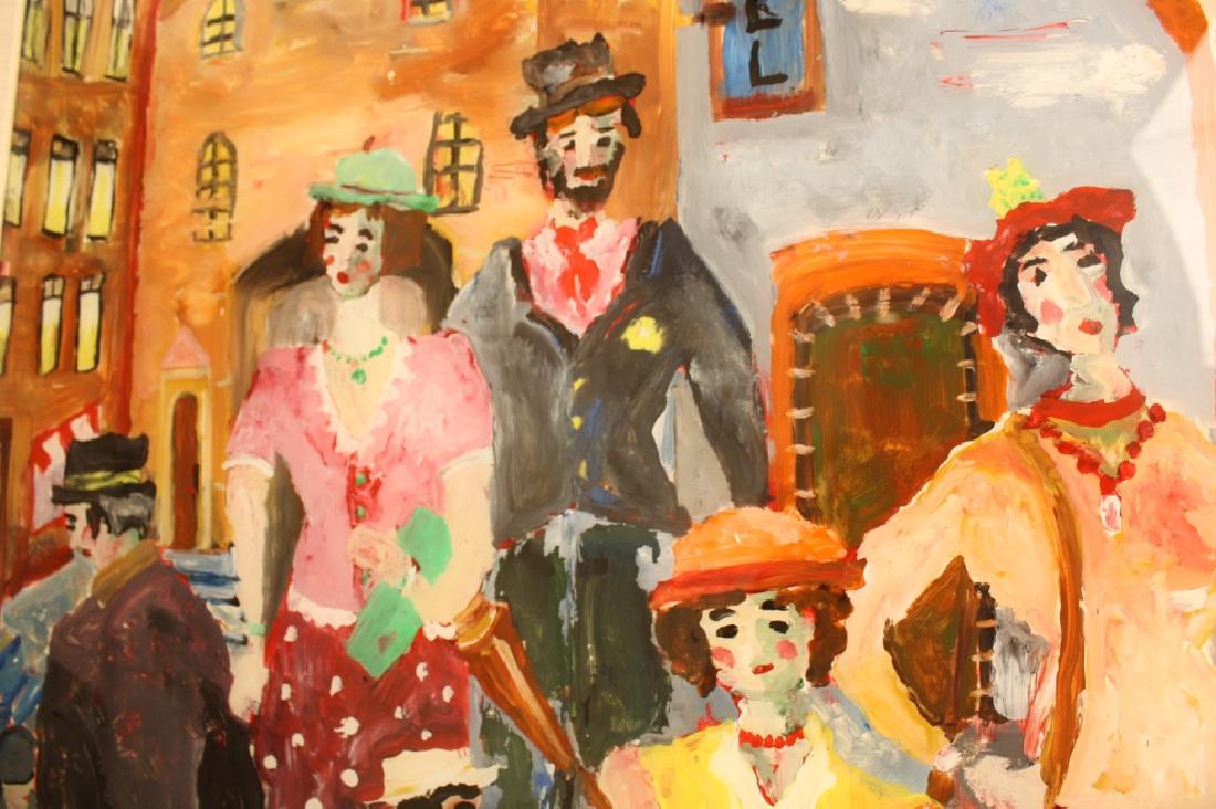 Vintage Folk Art Reverse Painting on Glass (1 of 6)